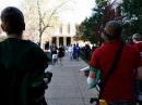 A group of humans about to encounter two zombies in the Human's vs Zombies game at Missouri S&T. Imagine supreme coordination via radio. [Lukas Muller, Photo]