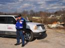 Jeff Brady, N9WSV, provides a damage assessment in the aftermath of the Clark County tornados. [Photo courtesy of Jeffrey Brady, N9WSV]