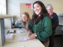 Students took the exam using Scantron sheets, which allowed for electronic -- and fast -- grading. [Marcel Stieber, AI6MS, Photo]