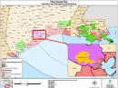 This map shows those counties which are under mandatory or voluntary evacuation orders. [Map courtesy of National Voluntary Organizations Active in Disaster]