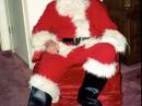 Mickey Hicks, WO6T, ready
to rumble as Santa, W6S.